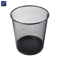 安居先森 圆形大号 金属网面垃圾桶纸篓 (计价单位:个) 黑色