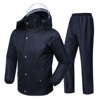 艾逸瑶选 YYGW-001 M-4XL 纯色工装雨衣 (计价单位:件) 黑色