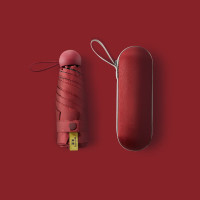 美度(MAYDU) M5506 五折遮阳胶囊 胭脂红 伞 (计价单位:把)