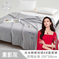 东纺拾光 DF3005-02 150*200cm冰冰棉棉双感AB面夏被 被子 1.00 件/条 (计价单位:条) 素影