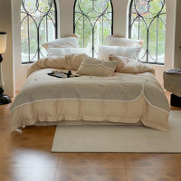 纺语柔 F1172 四件套 床上套件 (计价单位:套) 灰棕