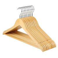 千里谷 KLG-YJ05 实木圆头圆钩 10个/组 衣架 10.00 个/组 (计价单位:组) 原木色