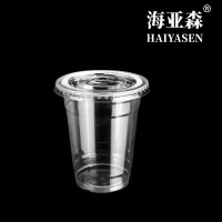 海亚森TK-3072 PET400ml(平盖)100套/箱 一次性吸管杯 100.00 个/箱 (计价单位:箱) 透明色