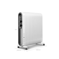 格力(GREE)京品家电取暖器/电暖器/电暖气片家用低噪15片大面积制热电热油汀NDY18-X6122