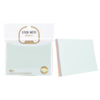晨光(M&G)文具100张6色便利贴自粘便签纸留言贴76*102mm记事贴浅素多彩系列优事贴便签本子单本装YS-232