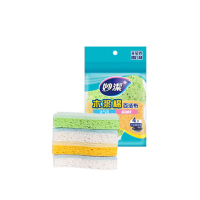 妙洁木浆棉百洁布4片(EC)