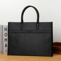 斯莫尔(SIMOER)547黑色商务公文包休闲办公手拿包电脑包男士手提包厂家定制可印刷