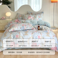 雅鹿-全棉斜纹印花四件套 YLT2306(花 色:罗浮花梦)