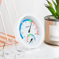 得力(deli) 室内温湿度计婴儿老人儿童生日礼物 台挂两用家用 免电池大表盘 办公用品 中号9015 (计价单位:个)