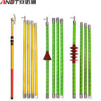 安达通 高压拉闸杆 令克棒绝缘杆伸缩高压绝缘操作杆接地棒 [10-35KV 3节4米]直径32 (计价单位:套)