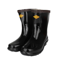 盾王 高压绝缘雨靴10KV双安供电局电工绝缘鞋男防电10千伏 黑色 42码 (计价单位:双)