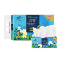 清风花萃臻品抽取式面巾纸4层80抽4包/提BR41SHC2