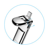 忆捷(EAGET)128GB USB3.0 HS-C02极速固态U盘 Type-C双接口 读速高达530MB/s