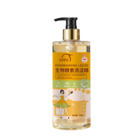 洗得宝 生物酵素洗洁精(绿茶清香)500g/瓶 高效去油护手洗洁精