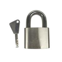 中犀 ZX-47 50mm 单开 不锈钢腰圆叶片锁 挂锁 (计价单位:个) 银色