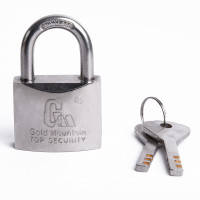 金岳 通开 40mm电镀 铜锁 叶片锁 (计价单位:个) 银色