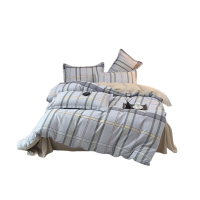 雅鹿 YLT2306 全棉斜纹印花四件套 简意咖(单位:套)