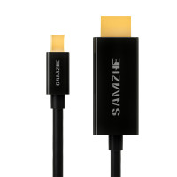 山泽(SAMZHE) 20MDP 2米 MiniDP转HDMI高清转换线 (计价单位:根) 黑色