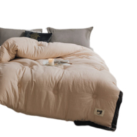 婵思 BZGLFS2000292 200x230/填充物4.5斤 素色水洗棉冬被 (计价单位:件) 咖