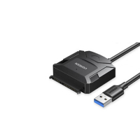 绿联 20231 USB3.0转SATA转换器 硬盘转接头 0.5米 数据连接线 1个/条 (计价单位:条) 黑色