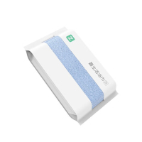 最生活 密封浴巾 新疆长绒棉A类成人吸水洗澡巾速干酒店浴巾130*65cm蓝色