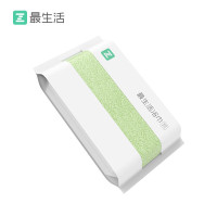 最生活 密封浴巾 新疆长绒棉A类成人吸水洗澡巾速干酒店浴巾130*65cm绿色