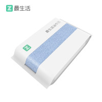 最生活 加大加厚浴巾 A类纯棉吸水成人洗澡巾 柔软速干男女通用大浴巾 蓝色