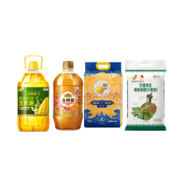 福临门 五福临门米面粮油组合四件套 16.5kg (玉米油5L+花生油1.2L+香米5kg+小麦粉5kg)