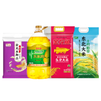 十月稻田 臻选米面油组合四件套 16.5kg(玉米油4L+十月稻田大米5kg+金龙鱼大米5kg+小麦粉2.5kg)