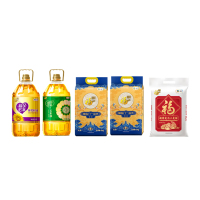 福临门 至心金典米面油组合五件套 25kg (葵花籽油5L+玉米油5L+香米5kg+香米5kg+小麦粉5kg)