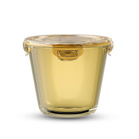 康宁(SNAPWARE)琥珀色玻璃保鲜盒耐热玻璃碗微波炉烤箱可用 琥珀色保鲜盒700ml