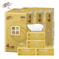 清风 AR42GZZ04 原木金装餐巾纸卫生纸面巾纸 100抽/包 20包/箱(单位:箱)