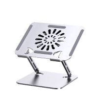 宜客莱(ECOLA)A39SV 散热器风扇/无极升降立式增高架笔记本电脑支架(计价单位:个)银色