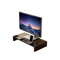 宜客莱(ECOLA)显示器增高架 键盘收纳架(计价单位:个)黑胡桃木色