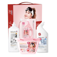 蔬果园 洗衣液礼盒套装 蔬果园大师调香家庭洗护四件套(洗衣凝珠+洗衣液+洁厕剂+果蔬餐具净)