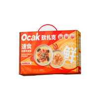 欧扎克 多种水果坚果燕麦片麦果脆系列早餐搭配烘焙麦片 咸香燕麦粥礼盒50g*6桶