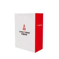 亮电 白卡纸中号定制纸袋带logo 颜色大小均可定制 50个装 36*26*8cm(计价单位:包)