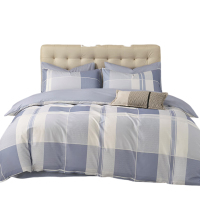 恒源祥 A类抗菌全棉四件套 上青云格 200*230cm(计价单位:件)