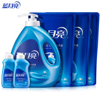 蓝月亮手洗专用洗衣液4.16kg套装:1kg瓶+1kg*3袋+80g*2(风清白兰)
