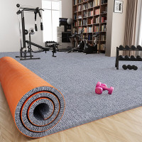 亮电 隔音健身房地毯减震防震加厚吸音地毯 深灰色TPE单 雾霾灰TPE单条纹 140cm*200cm(计价单位:件)