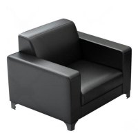 三极户外 办公沙发办公室现代会客接待小户型皮沙发 单人位800*710*750mm(计价单位:个)