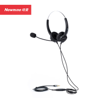 纽曼(Newmine) NM-HW200D-Q6 商务办公耳机 双耳3.5mm单头 1个/副(计价单位:副)黑色