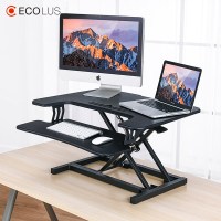 宜客乐思 LS05BK 电脑双台面升降台 1个/台(计价单位:台)黑色