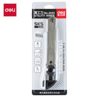得力(deli) 2001 18mm大号 美工刀裁纸刀 (计价单位:把) 红、蓝、黄