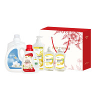 巴米樂 家庭洗护五件套 栀子花洗衣液2kg+栀子花洗衣液1kg+柠檬洗洁精1kg+柠檬洗洁精500g*2(计价单位:套)