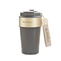 巴米樂 巴米乐梵克咖啡杯 食品级pp+304不锈钢 500ml(计价单位:个)星空灰