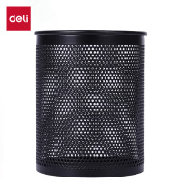 得力(deli) 9175 98mm*196mm 多功能三格 笔筒 (单位:个) 黑色