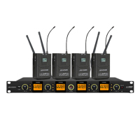 海康威视 一拖四无线麦克风领夹头戴话筒UHF高保真防啸叫舞台主持会议演讲直播设备网课演讲多功能演播厅(计价单位:件)