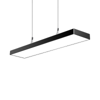 亮电 办公灯LED长条灯办公室吊灯长方形方通灯 120*10白光40W 黑色外壳(计价单位:个)