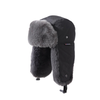 匹牧 帽子冬季东北防风保暖加绒加厚骑行电动车加绒保暖护耳雷锋帽 均码(计价单位:个)黑色